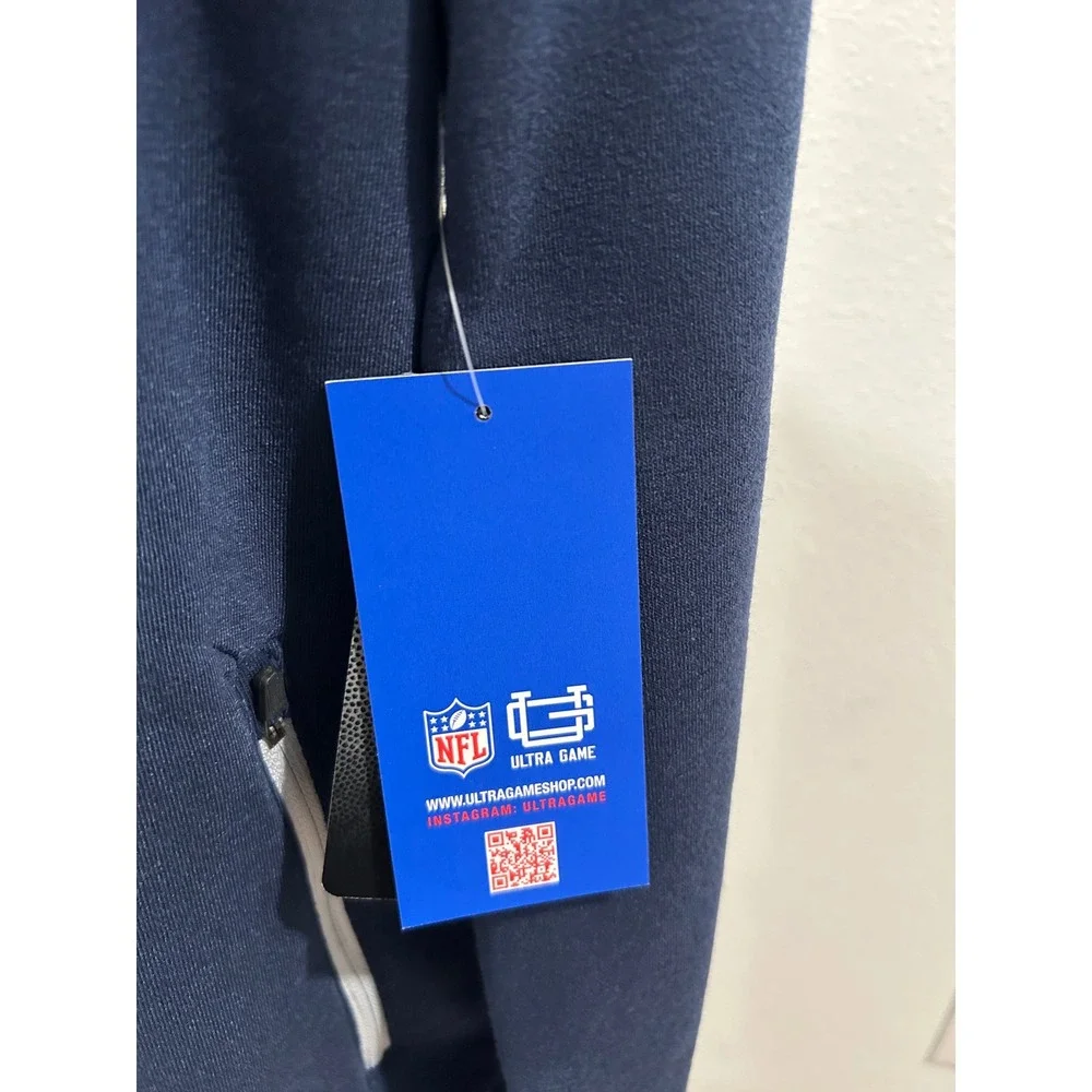 NFL Ultra Game Dallas Cowboys Mens Navy Blue Full Zip Hoodie Sweatshirt NEW - Picture 11 of 13